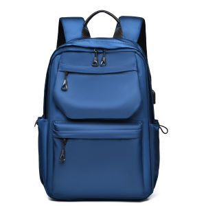 Techdoo Tas Ransel Sekolah Pria Casual Tas Punggung Cowok Trendy USB Port Tas Kerja Formal TR438