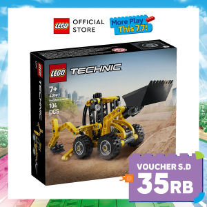 LEGO Technic 42197 Backhoe Loader (104 Pieces) Building Block Toys Bricks