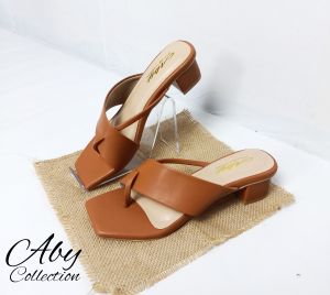 Abbiyu Sandal wanita heels zesi 5 cm