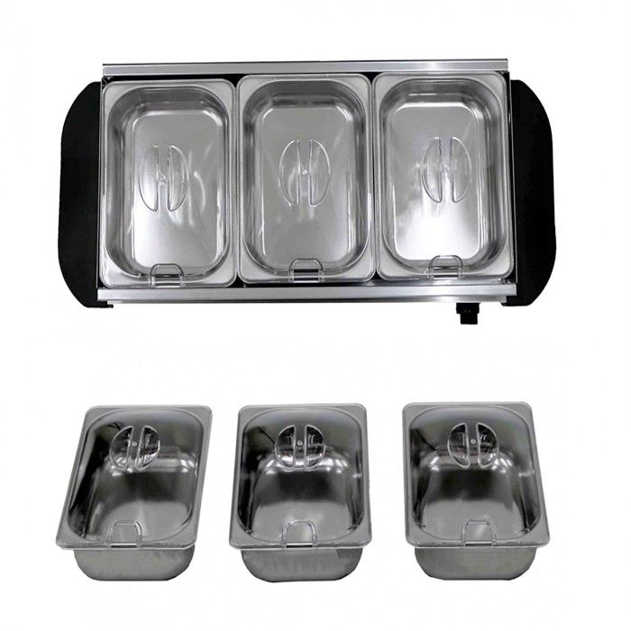 Stainless Steel 3 Tray Buffet Food Warmer Lazada