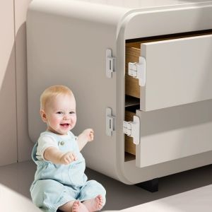 Baby Safety Lock Refrigerator Cabinet Door Locker Buckle Kids Finger Protection Lock Door Stopper
