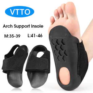 VTTO 1Pair XO-shaped Legs Orthotic Arch Support Shoe Inserts for Flat Feet Arch Insole Walking Pad Shock-absorbing for Feet Care Insoles