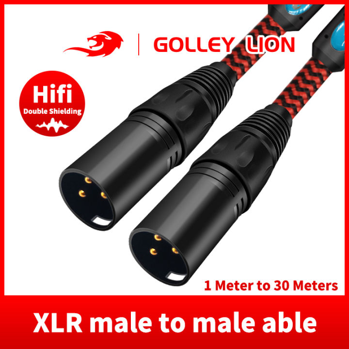 Golley Lion Pin Xlr Male To Male Mic Cable For In The Stage Studio