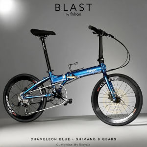 🚙 Folding Bike Fnhon Blast 22” Chameleon Blue • 𝗠𝗥𝗧/𝗕𝘂𝘀-𝗙𝗿𝗶𝗲𝗻𝗱𝗹𝘆 Shimano 9s 𝗙𝗿𝗲𝗲𝗯𝗶𝗲𝘀 Litepro 𝗟𝗶𝗴𝗵𝘁𝘄𝗲𝗶𝗴𝗵𝘁 Liaoge Aceoffix Jave Neo Aero Wheels Foldable Bicycle Urban Ride Foldie Adult Bike #sgfoldies birthday gift couple