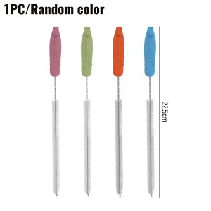 2Pcs Multi-functional Long Handle Straw Cleaning Brush Stainless Steel Drink Straw Kettle Tube Cleaner for Baby Cup Bottle Clean Tool