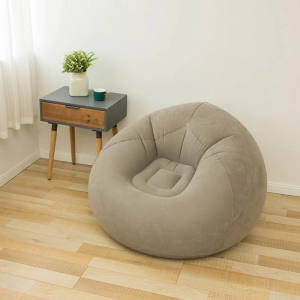Inflatable Lazy Sofa Household Convenient Air Cushion Sofa Tatami Fabric Sofa For Students Renters No Assembly Space Saving Couch For Home Dorm Balcony Outdoor Camping