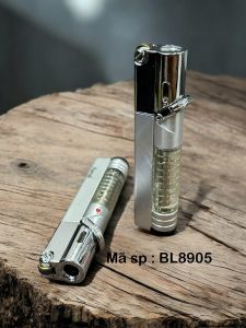Bật Lửa Khò lộ Gas Quẹt khò gas mã BL8905 chất liệu Thép xước cao cấp không rỉ tia lửa xanh độ bền cao có thể bơm Gas khi hết