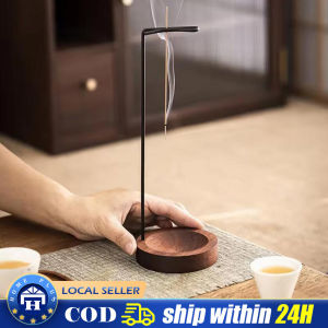 Creative Upside Down Incense Burner Incense Stick Holder Wooden Round Incense Tray Ornament Bedroom Home Yoga Decoration Crafts