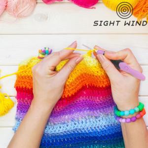 【New Arrival】 Multifunctional 9 in 1 USB Light Up Crochet Hooks Kit for Knitting and Crochet with Bright LED Light and Comfortable Grip