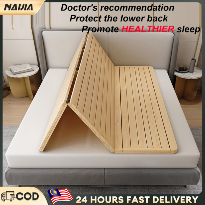 NAIJIA Hardboard Mattress Solid Wood Mattress Foldable Bed Board Tatami