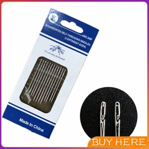 อุปกรณ์เข็มเย็บผ้า Diy สําหรับใช้ในครัวเรือน ไม่ต้องใช้ที่สนเข็ม 12 เล่ม Sewing needle BUY HERE