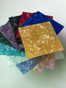 Pearlescent Mineral Crystal Acrylic Sheet/Plexiglass PMMA 3.0mm Thick 12 Colors Available.