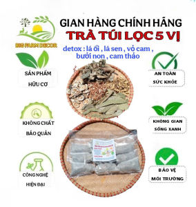 set 10 túi lọc trà detox lá nam mix 5 vị