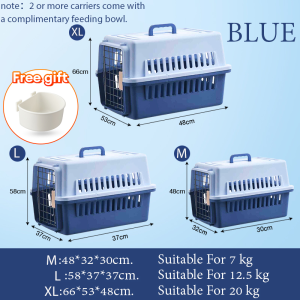 Pet Carrier Travel Cage Cat Dog carrier Cat Carrier Crates Airline Approved Pet Cage Large Capacity