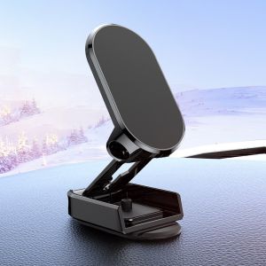【Fast ship】Car navigation bracket folding magnetic rotation function magnetic base