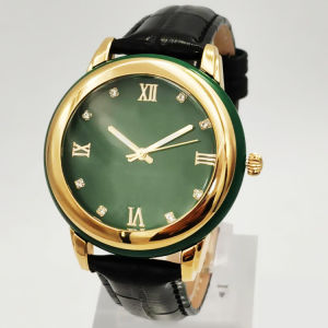 Authentic Hetian Jade Watch Natural Jadeite Quartz Watch Men Women Timeless Opulence