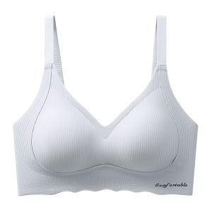 🇲🇾STOCK KL FELLO Women Lady Cup (ABC) Latex Seamless Soft Comfort Fix Pad Back Adjust Push Up Wireless Bra