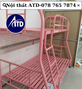 Giường tầng sắt giá rẻ lệch 1m4/1m6 người lớn rộng rãi 4 người nằm ~ Giao toàn quốc