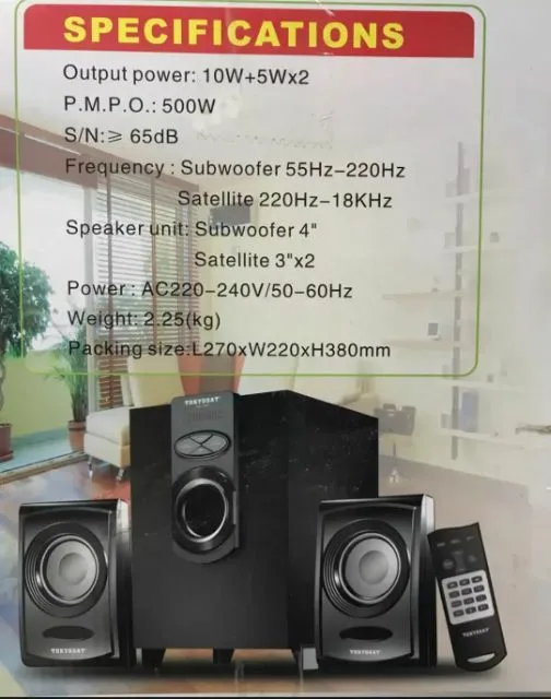 Samsonic 2.1 hot sale home theater