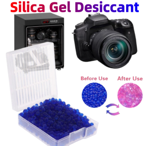 2 Box Silica Gel Desiccant Reusable Silica Gel Desiccant Beads Moisture Absorber Electronic Product Desiccant Camera Specific Color Changing Silicone Desiccant Box
