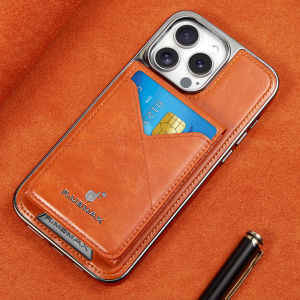 High-end magnetic new 16promax Suitable for phone cases and folding card holders iPhone15 All Inclusive 14 Leather Case