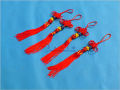 Chinese knot gourd silk Chinese knot Bawu bamboo flute musical instrument crafts gift pendant Ear pendant jewelry.