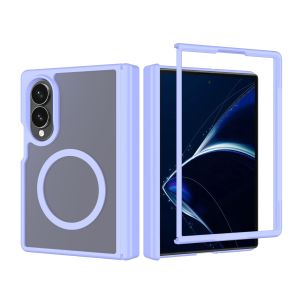 Magnetic for Samsung Galaxy Z Fold 8 Case [Full Hinge Protection] Compatible with MagSafe Slim Translucent Matte Hard Shockproof Case for Samsung Z fold 8 Case