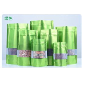 50pcs Colour Matte Zip lock Bag with Window/colour zipper bag