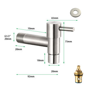 SUS304 single cold tap Stainless Steel T-shaped Single Cold Faucet Mop Pool Faucet