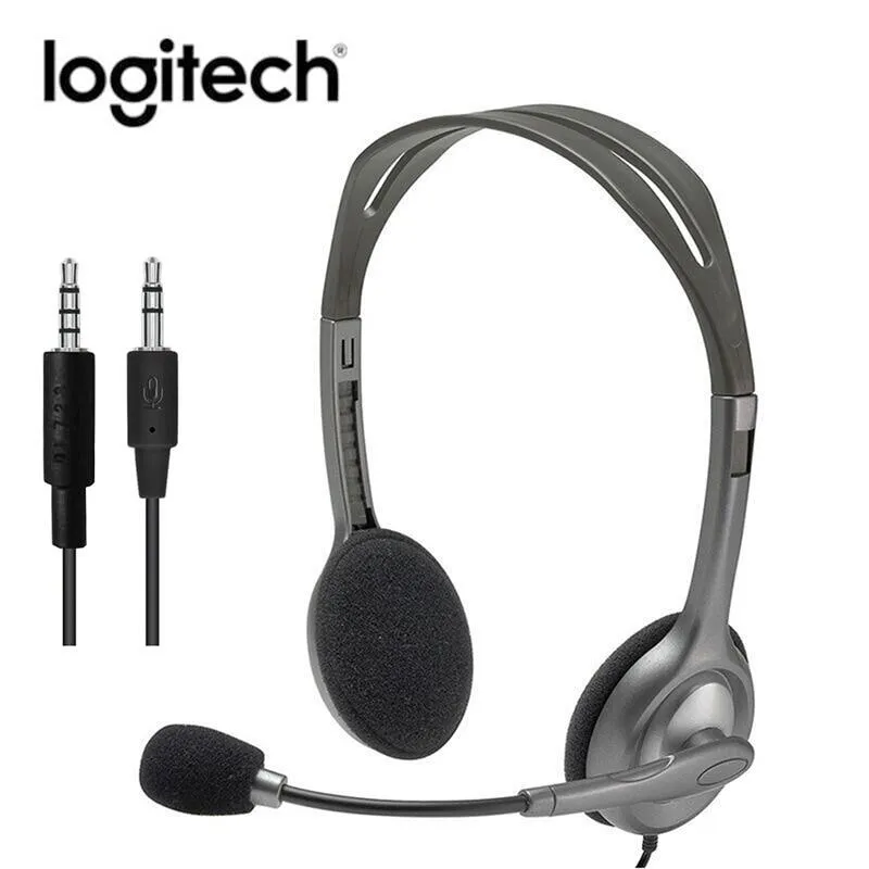 Apex Logitech Noise Cancelling Headset With Mic H110 H111 H390 Stereo Single Dual 3.5mm Wired Headphones Professional Headset for Cellphone PC Laptop Computer Game Work Lazada PH