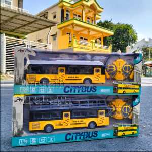 Mainan Edukasi Anak Laki-Laki RC City Bus Sightseeing Tour Of City YH4101G RC Transportasi Bus Sekola Dan Bus Tingkat Mainan Remote Control School Bus Pintu Bisa Dibuka Pakai Baterai Ada Lampu Dan Musik Murah Bahan Berkualitas Bisa Buat Kado