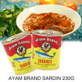 CLS AYAM BRAND Sardine / Mackerel In Tomato Sauce Sardin 230g. 