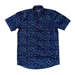 Anyway Kemeja Pendek Motif Blue 314