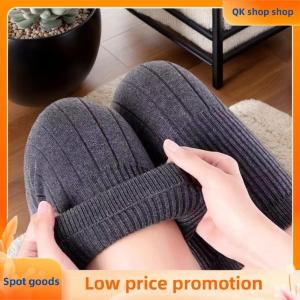 ✨QK shop✨ 1 Pair Thick Warm Wool Kneepad Leg Guard Cashmere Knee Protector Windproof Coldproof Leg Warmers Women Men KneeCap Leg Sleeves