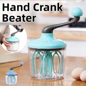 MAOMEI STORE Không trượt thiết kế công thái học Máy đánh trứng tay Tay cầm xoay Nhẹ Máy trộn bán tự động Dụng cụ đánh Cầm tay Máy đánh trứng bằng tay Sử dụng trong gia đình