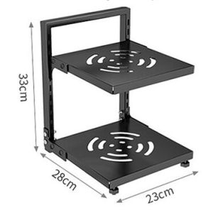 Kitchen Pot Rack 3/4 Tiers Draining Pans Pans Organizer Adjustable Stand Storage Rack Floor Cabinet Inner Table Corner Pot Dish Racks