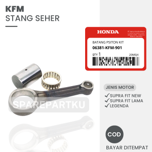 KFM STANG SEHER SUPRA FIT NEW / SUPRA FIT LAMA / LEGENDA / REVO 110 LAMA /BATANG PISTON KIT LEGENDA / STANG SEHER CONNECTING ROD KIT / CONROD / STANG PISTON SUPRA FIT / BATANG TORAK