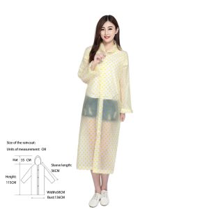 Jas Hujan Anak Motif Hewan Lucu Polkadot Polos Tinggi Badan 90cm-150cm