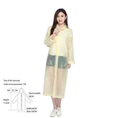Jas Hujan Dewasa Pria dan Wanita Raincoat EVA Ponco Polkadot Polos Polkadot Dan Motif