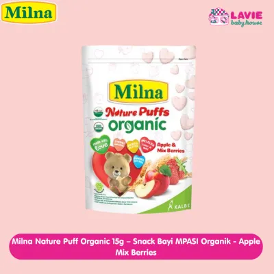 Milna Nature Puff Organic 15g – Snack Bayi MPASI Organik | Mudah Lumer | Camilan Sehat - Lavie Baby House