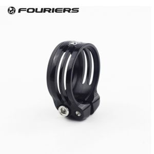 Fouriers Bike CNC Alloy Seatpost Clamp Protect Carbon Seatpost 31.8mm 34.9mm Rubber Waterproof