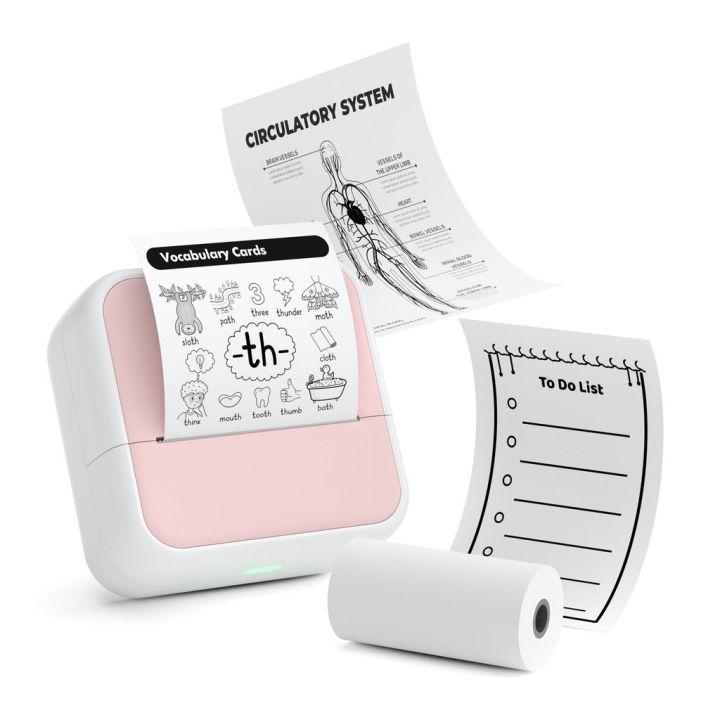 Heatless Mini Printer Mini Thermal Printer Diy No Ink Bluetooth Thermal Label Printer ...