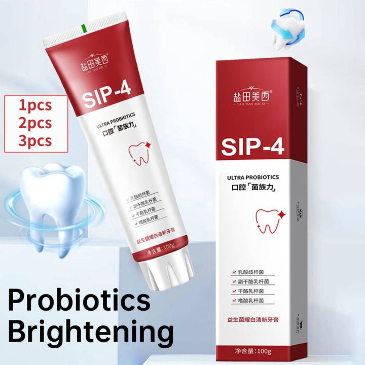 Apphom 【3Pcs】Sp-4 Probiotics Brightening White Toothpaste Remove Tooth ...