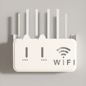 Kệ đựng wifi treo tường không cần đục lỗ kệ wifi đặt modem đầu kỹ thuật số ổ cắm điện chất liệu nhựa ABS-HAUSE