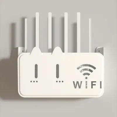 Kệ đựng wifi treo tường không cần đục lỗ kệ wifi đặt modem đầu kỹ thuật số ổ cắm điện chất liệu nhựa ABS-NIEVE