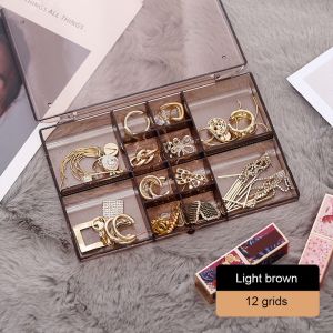 BETTERFORM Acrylic Large Capacity 38 Grid for Women Girls Transparent Jewelry Storage Box Jewelry Display Case Holder Jewelry Organizer Box Earrings Bracelets