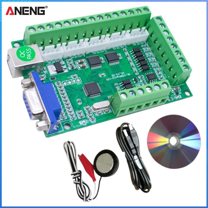 MACH3 USB CNC Breakout Board - 5-Axis 100KHz Motion Controller For Stepper Motors (12-24V)