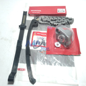 Paket Rantai Keteng Tonjokan Setelan Karet Lidah Tensioner Honda Tiger Lama Tiger Revo KCJ Rante Kit