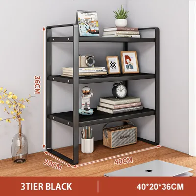 LALA Desktop Rack Book Rack Storage Rack Tabletop Organiser Magazine Document Multi-layer Shelf Document Shlef Cosmetic Organizer Desk Shelf桌面书架