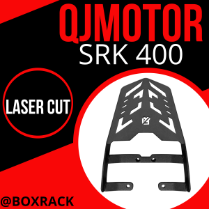 QJMOTOR SRK 400 TOP BOX BRACKET / MOTORCYCLE ACCESSORIES / HEAVY DUTY / BLACK POWDER COATED / LIFE TIME WARRANTY /ORIGIN